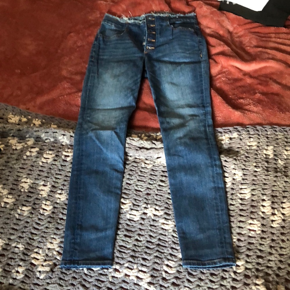 Express high waisted skinny jeans